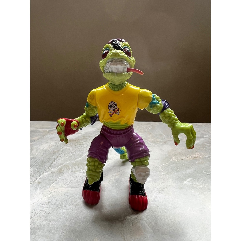 Vintage Teenage Mutant Ninja Turtles Mondo Gecko 4" Action Figure Playmates 1990